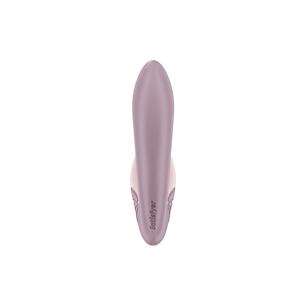 A pink Satisfyer Supernova, a clitoral stimulator with a sleek, ergonomic design.