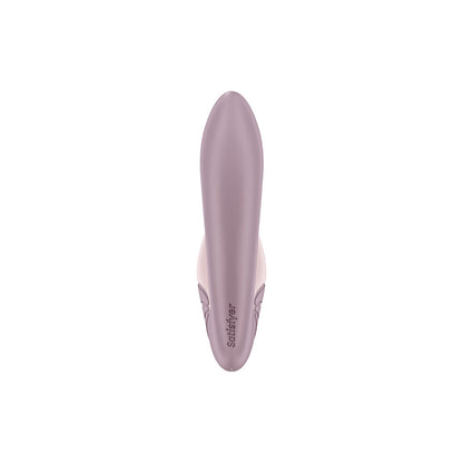 A pink Satisfyer Supernova, a clitoral stimulator with a sleek, ergonomic design.