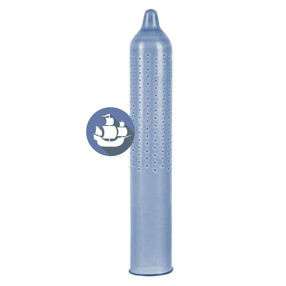 Secura Kondome blue pearl condoms in a pack of 100, ribbed and warming.