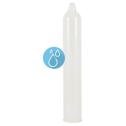 Secura Kondome extra wet condoms, 12 pack with ribbed texture for stimulating sensations.