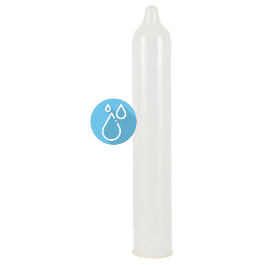 Secura Kondome extra wet condoms, 12 pack with ribbed texture for stimulating sensations.