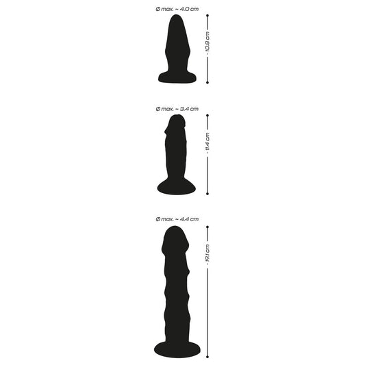 Pink crystal clear anal training set, butt plug kit, from you2toys