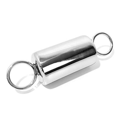 Rouge Garments stainless steel ice lock for medical instruments, featuring a polished finish.