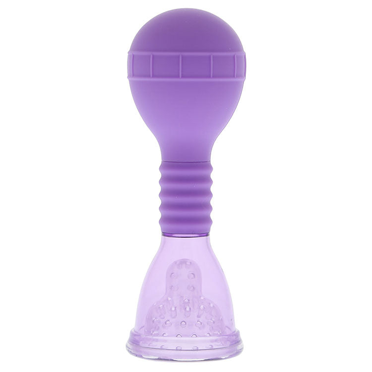 Seven Creations advanced clit pump, a clear cylinder with a comfortable-looking handle.