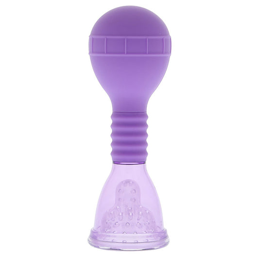Seven Creations advanced clit pump, a clear cylinder with a comfortable-looking handle.