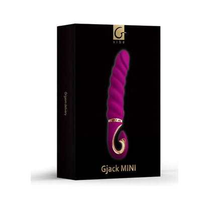 A petite, glossy gjack mini vibrator from g vibe, designed for targeted pleasure.