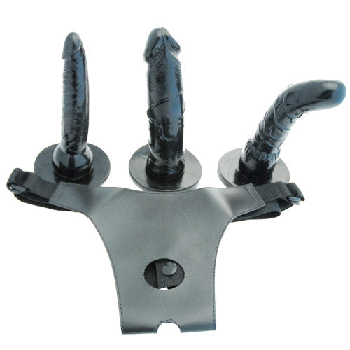 Black strap-on dildo from you2toys, a versatile sex toy for adventurous play.