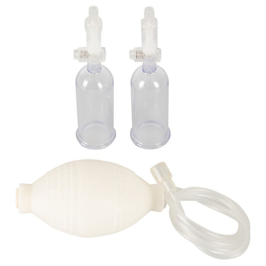 A clear, multi-pronged female pleasure pump from You2Toys, ideal for enhanced suction play.