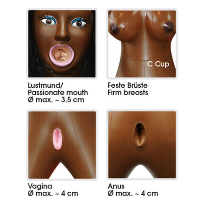 you2toys tyra love doll, a realistic-looking female doll with soft skin and brown hair.