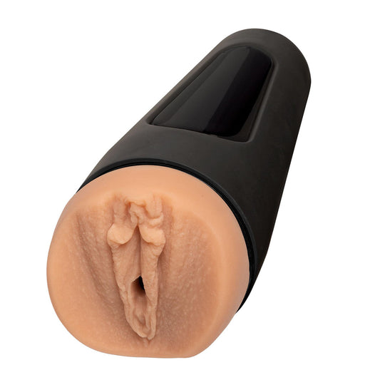 Doc Johnson Jenna Jameson Main Squeeze masturbator, flesh-toned with ribbed interior detailing, adult novelty