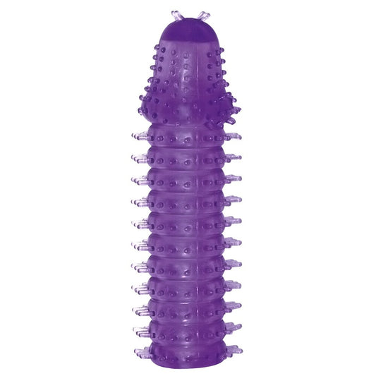 You2Toys xtra lust penis sleeve, textured and translucent, for enhanced pleasure and satisfaction.