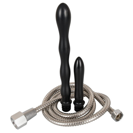 You2Toys Shower Me Deluxe Douche showing the sleek, personal hygiene device in silver.