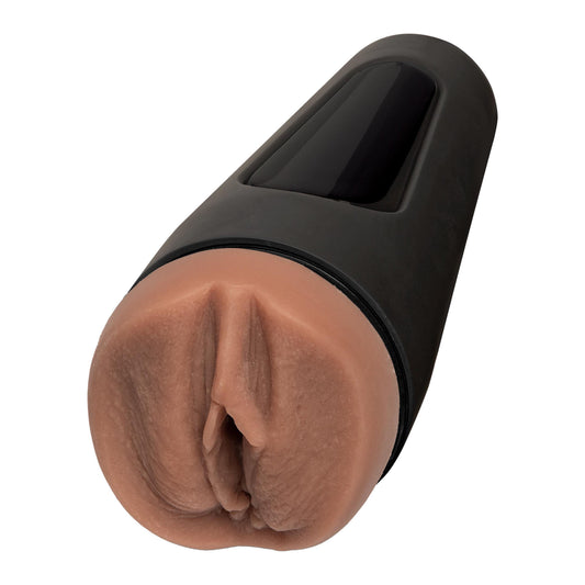 Doc Johnson Karlie Redd Main Squeeze masturbator in a realistic flesh-toned silicone material.