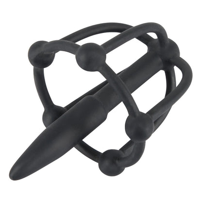 You2Toys silicone penis plug with glans cage for cock and ball bondage play.