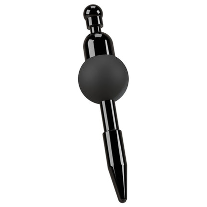Silver metal vibrating penis plug for cock and ball bondage by you2toys.