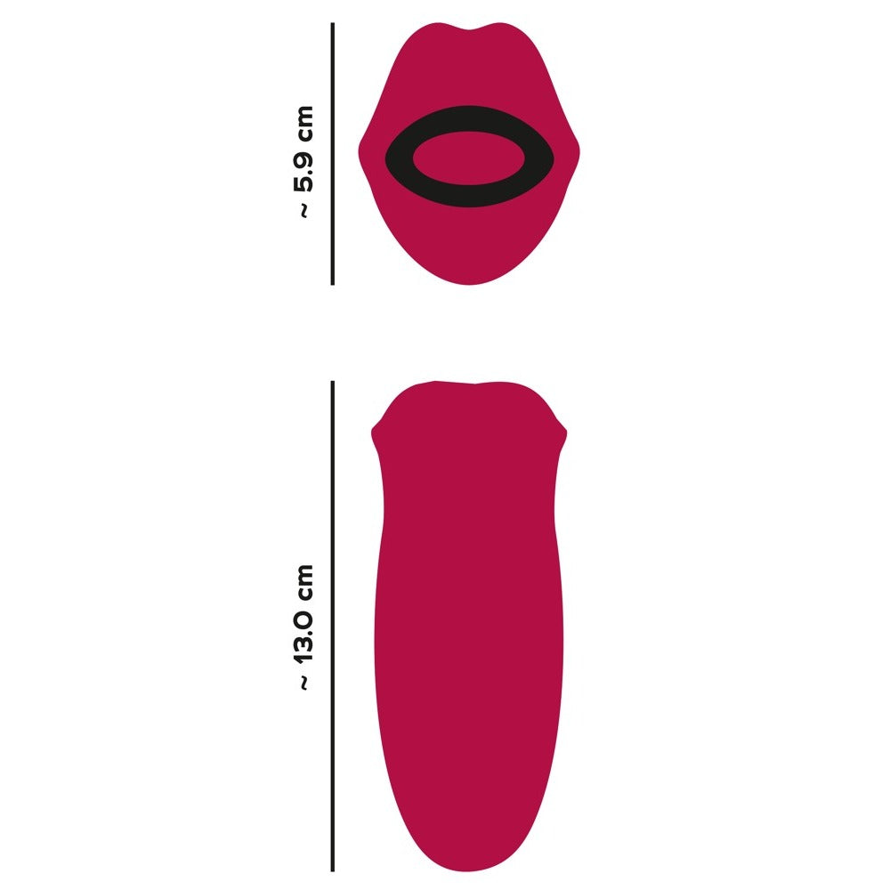 You2Toys moving lips vibrator with clitoral stimulator, pink silicone for oral pleasure