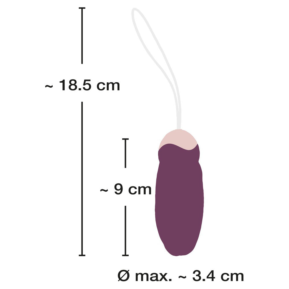 You2Toys Javida vibrating egg: rechargeable rotating love ball in a smooth, discreet design.