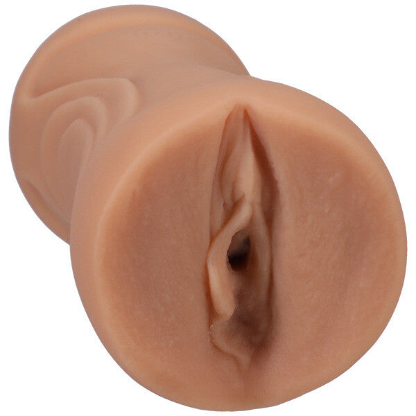 Doc Johnson signature strokers cindy starfall pocket pussy, flesh-toned and realistic for intimate pleasure.
