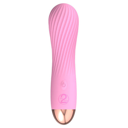 Pink you2toys cuties mini vibrator with smooth silk touch finish, rechargeable and discreet for personal pleasure.