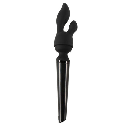 You2Toys super strong wand vibrator with two attachment heads, grey and purple finish.