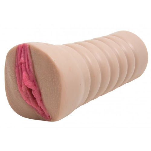 Doc Johnson Meggan Mallone masturbator, flesh-coloured, textured interior, realistic form for pleasure.
