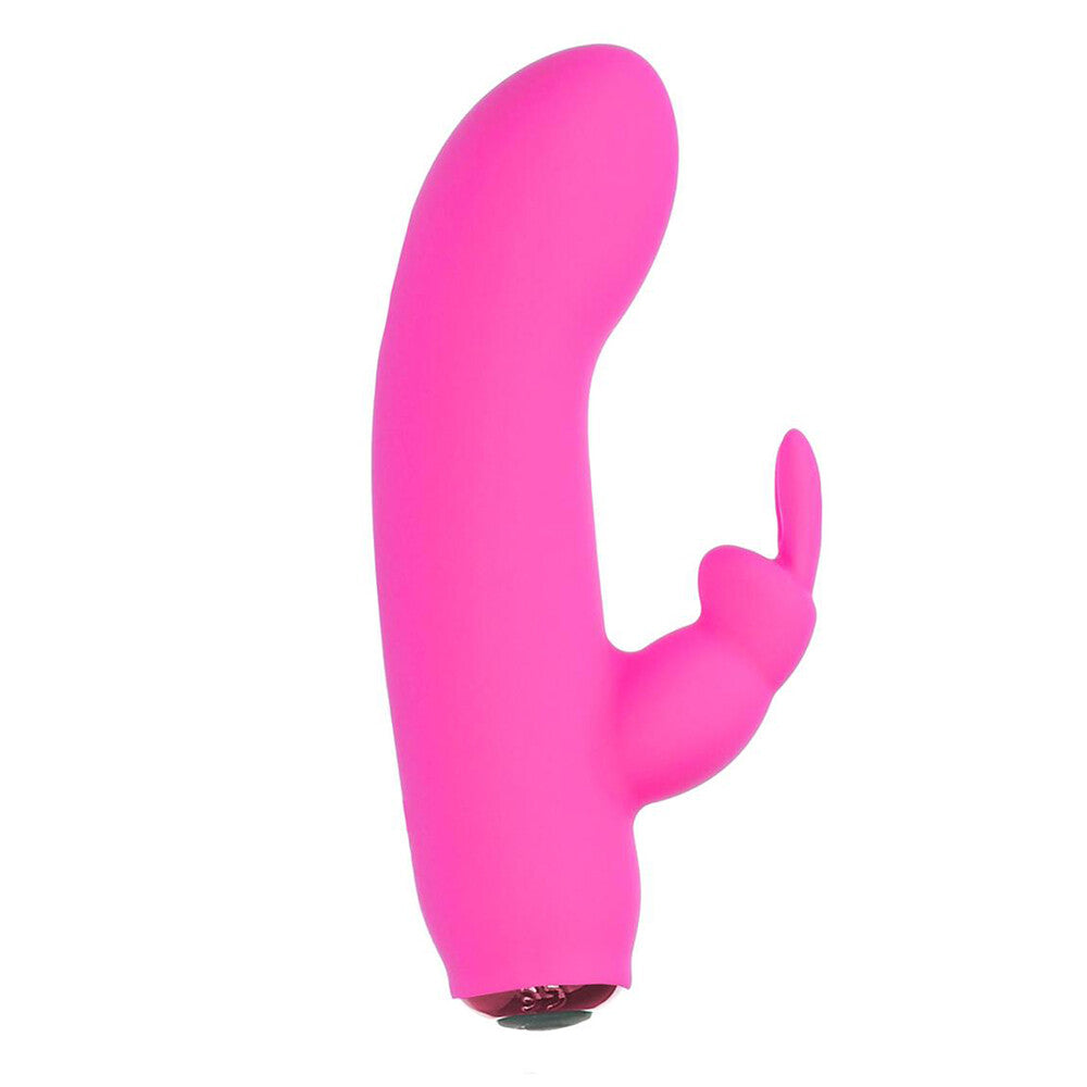 Rechargeable silicone rabbit vibrator, the 'alices bunny' powerbullet, designed for intimate pleasure and exploration.