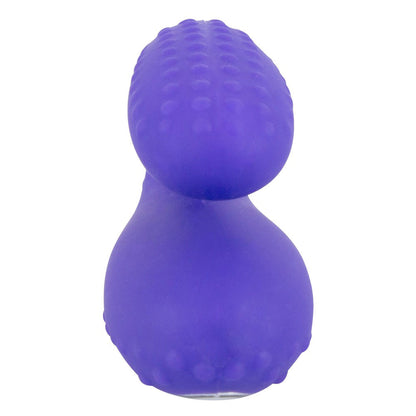 Close-up of a flesh-toned, rechargeable blowjob vibrator from you2toys, showing textured inner sleeve.