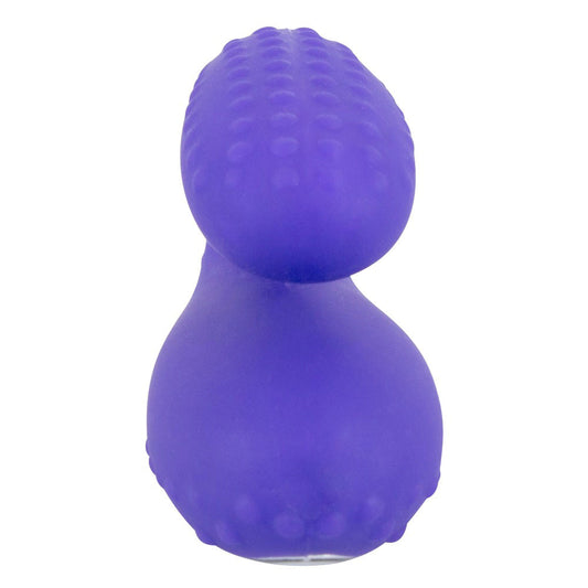 Close-up of a flesh-toned, rechargeable blowjob vibrator from you2toys, showing textured inner sleeve.