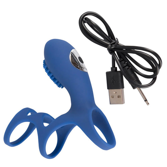 A rechargeable couples sleeve love ring vibrator in translucent material, designed for enhancing pleasure.