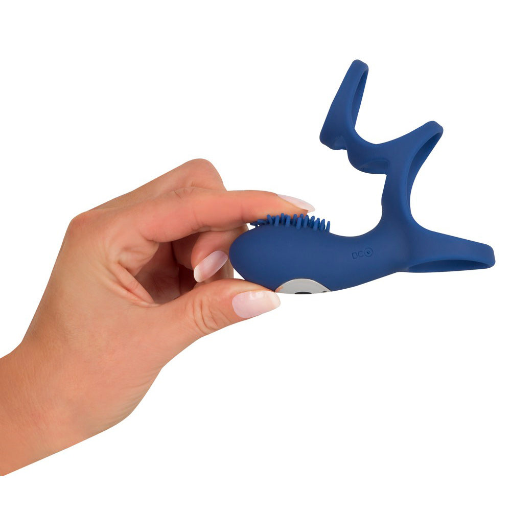 A rechargeable couples sleeve love ring vibrator in a soft, skin-safe material for intimate play.