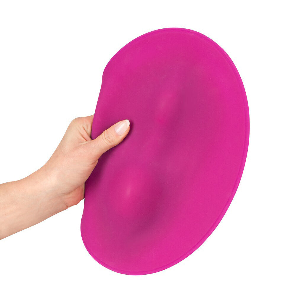various toy brands vibePad vibrator, a purple textured silicone pad designed for pleasure.