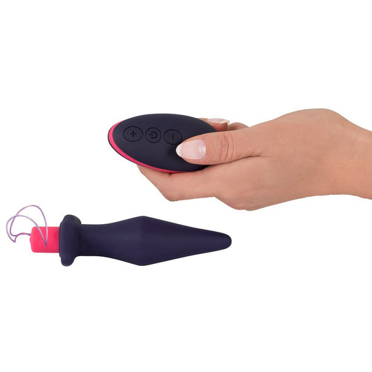 You2Toys rechargeable vibrating butt plug with remote control, in a sleek, smooth finish.