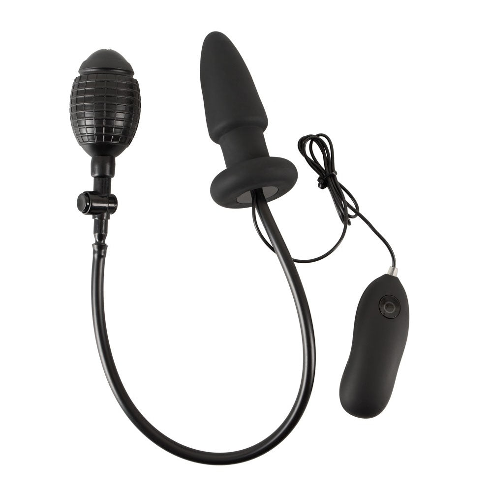 Inflatable vibrating silicone butt plug by you2toys, designed for anal pleasure and expansion.