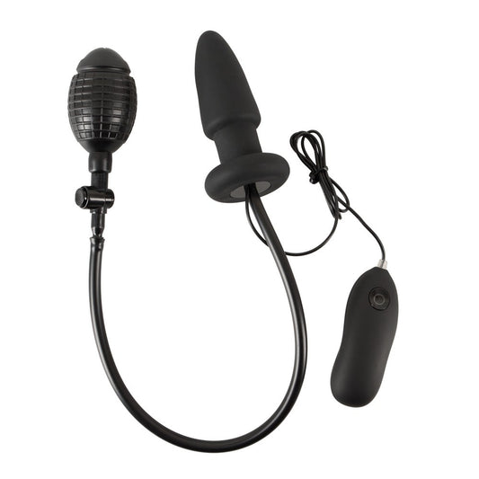 Inflatable vibrating silicone butt plug by you2toys, designed for anal pleasure and expansion.