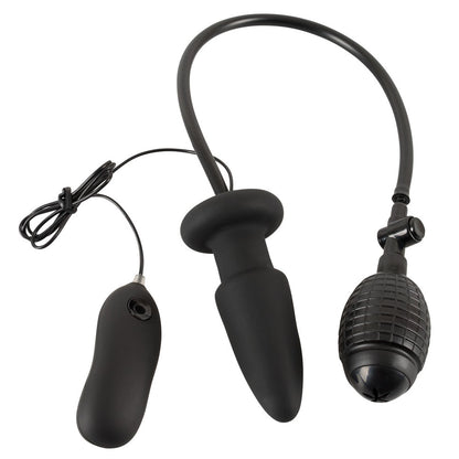 Inflatable silicone butt plug from You2Toys, vibrating, for anal play, looks fun.