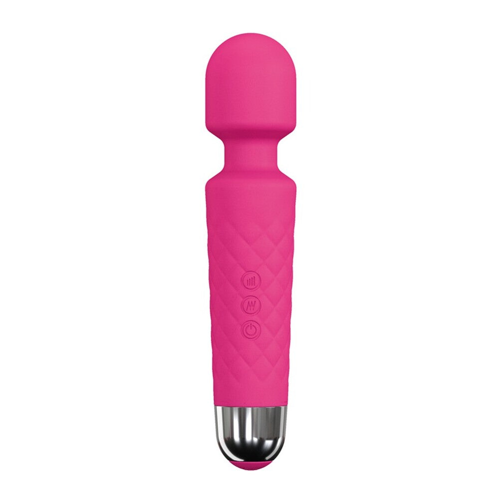 Pink dorcel wanderful wand massager; a sleek personal pleasure device for exploration and relaxation.