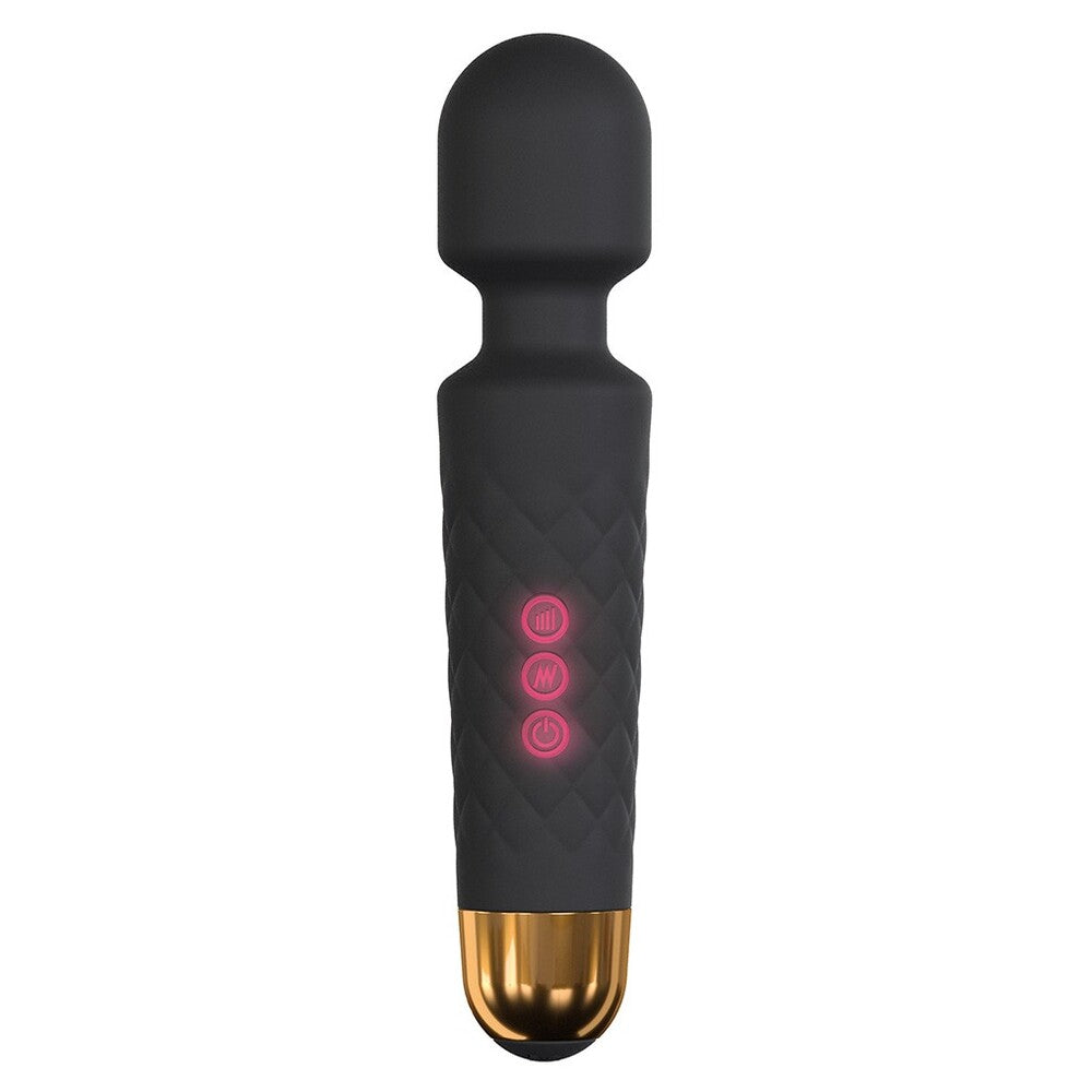 Black dorcel wanderful wand massager, a sleek and powerful personal pleasure device for sensual exploration.