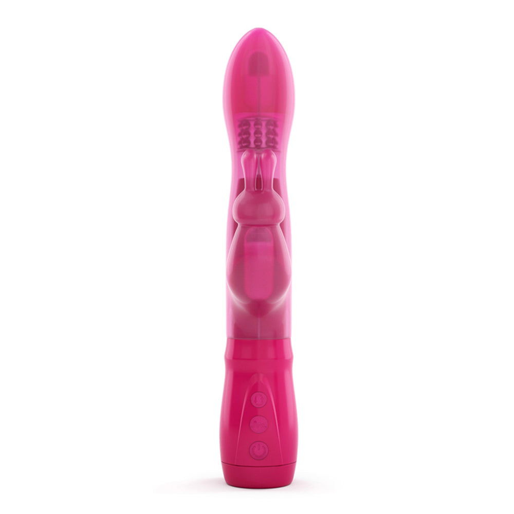 Dorcel furious rabbit vibrator, a sleek black bunny-shaped pleasure device for intimate enjoyment.