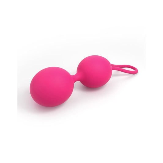 Dorcel soft touch geisha orgasm balls in pink, with a smooth, dual design.
