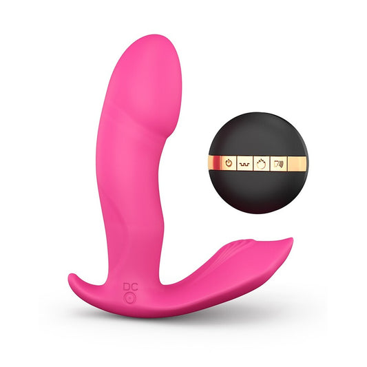 Clit warming vibrator with voice control, in a sleek, discreet design for pleasure.