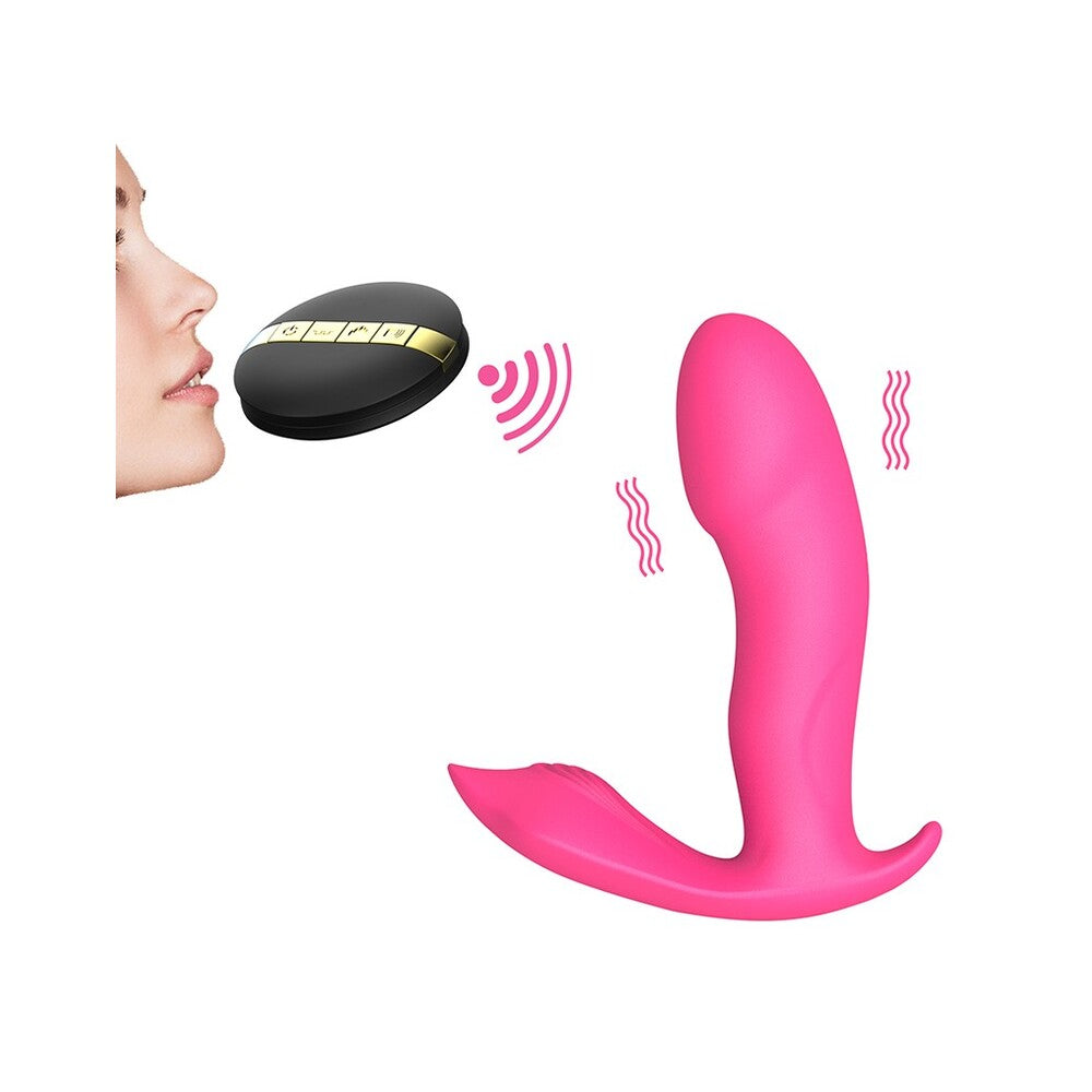 The Dorcel clit vibrator; a sleek, warming sex toy with voice control capabilities.