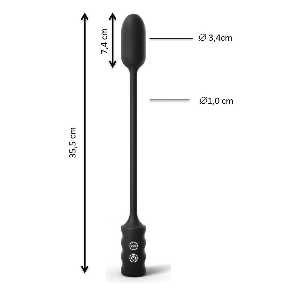 Dorcel deep explorer vibrator for multiple uses, a sleek black pleasure toy.