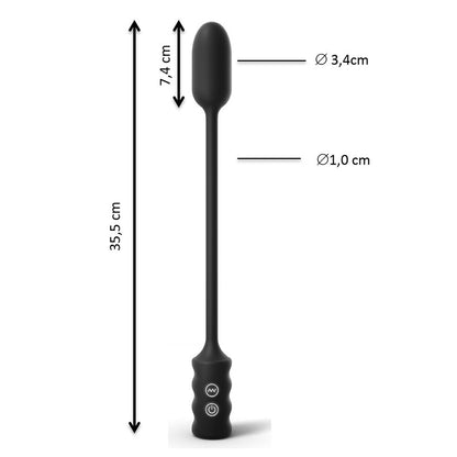 Dorcel deep explorer vibrator for multiple uses, a sleek black pleasure toy.