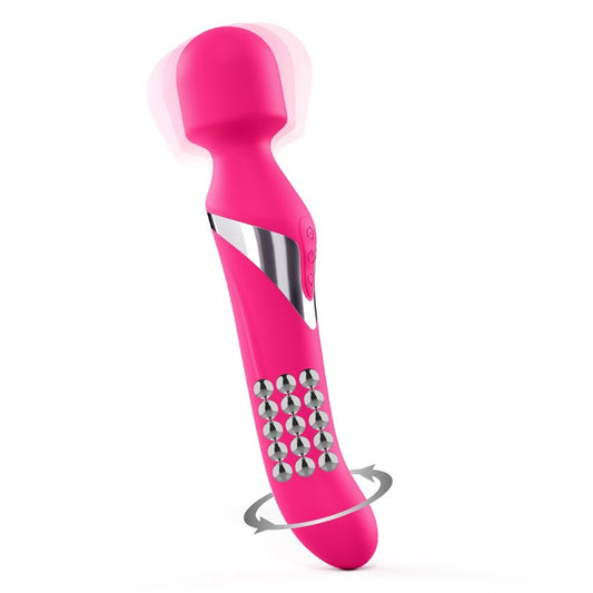 Dorcel dual orgasms wand massager, purple silicone with a smooth, sensual finish, designed for pleasure.