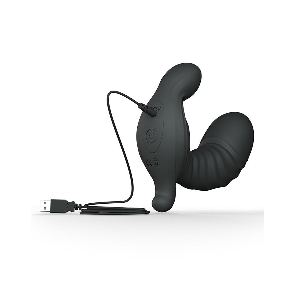 Dorcel inflatable vibrator with remote control, expands for ultimate g-spot pleasure, as shown.