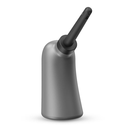 Dorcel large capacity douche for personal hygiene, clear plastic bottle with white cap.
