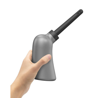 Dorcel large capacity clear plastic douche for personal hygiene, a clean and simple design.