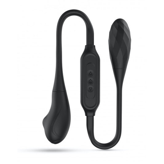 dorcel dual explorer: smooth, sleek multi-pleasure vibrator for simultaneous stimulation, showcasing its ergonomic design.