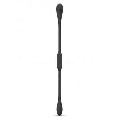 dorcel dual explorer multi pleasure vibrator for couples, in black with a smooth finish.