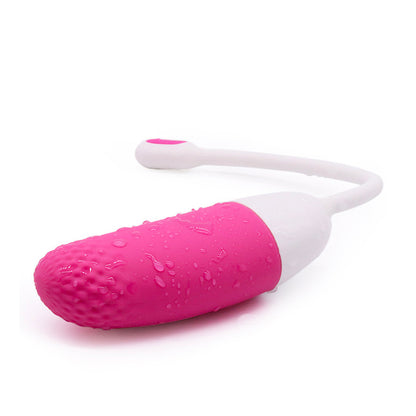Remote control clitoral vibrator in purple, a toy for pleasure and exploration.